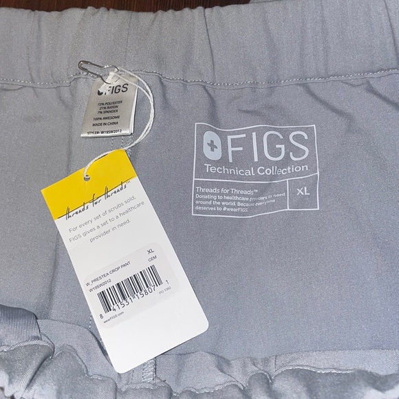 Womens Figs Prestea crop pant cement - Picture 9 of 9